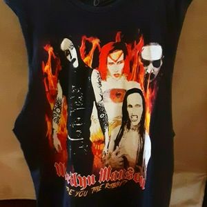 marilyn Manson cut off shirt